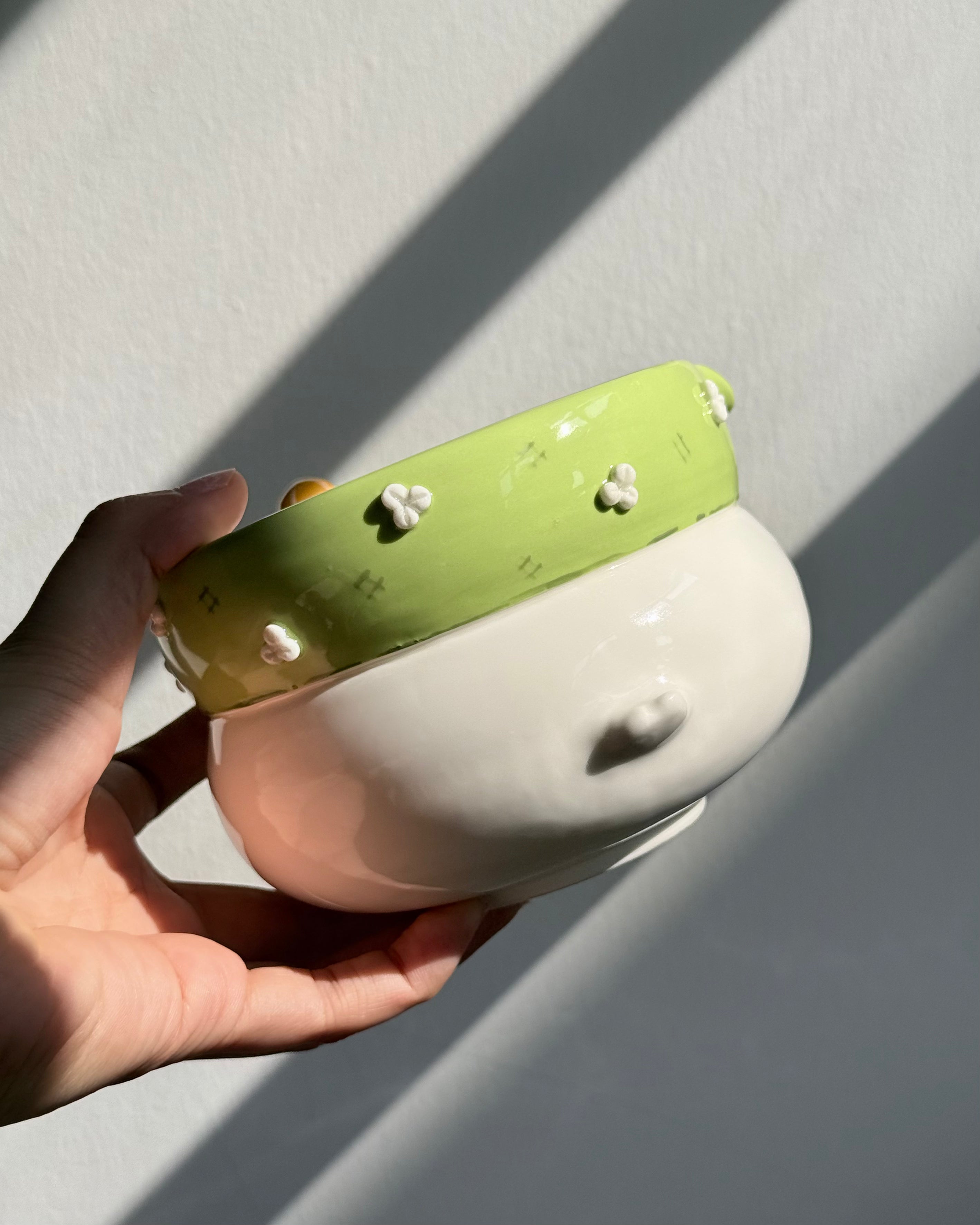 GARDEN DUCK Fluffy Matcha bowl (PRE-ORDER), Estimated Completion: May