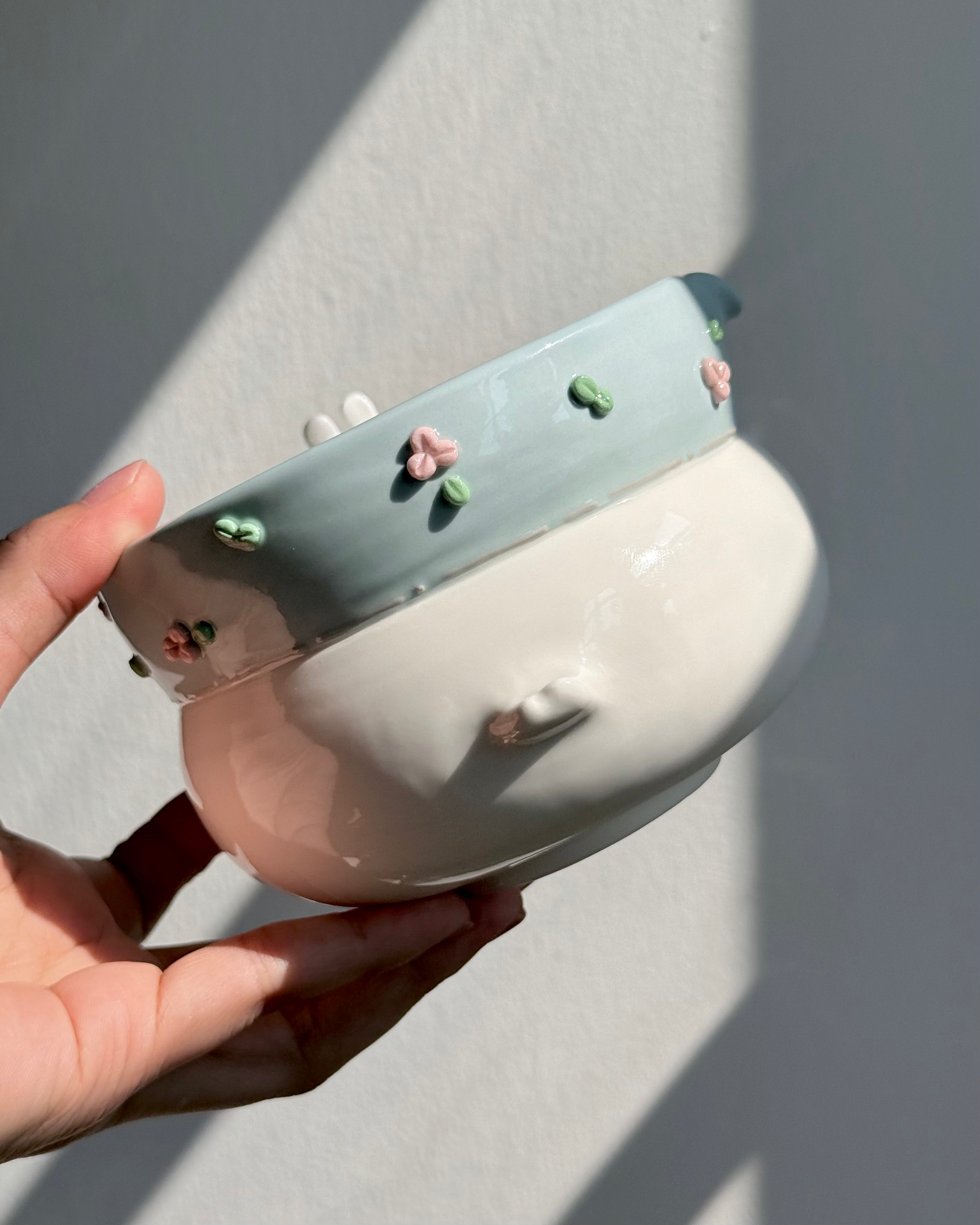 BUNNY DUCK Fluffy Matcha bowl (PRE-ORDER), Estimated Completion: May