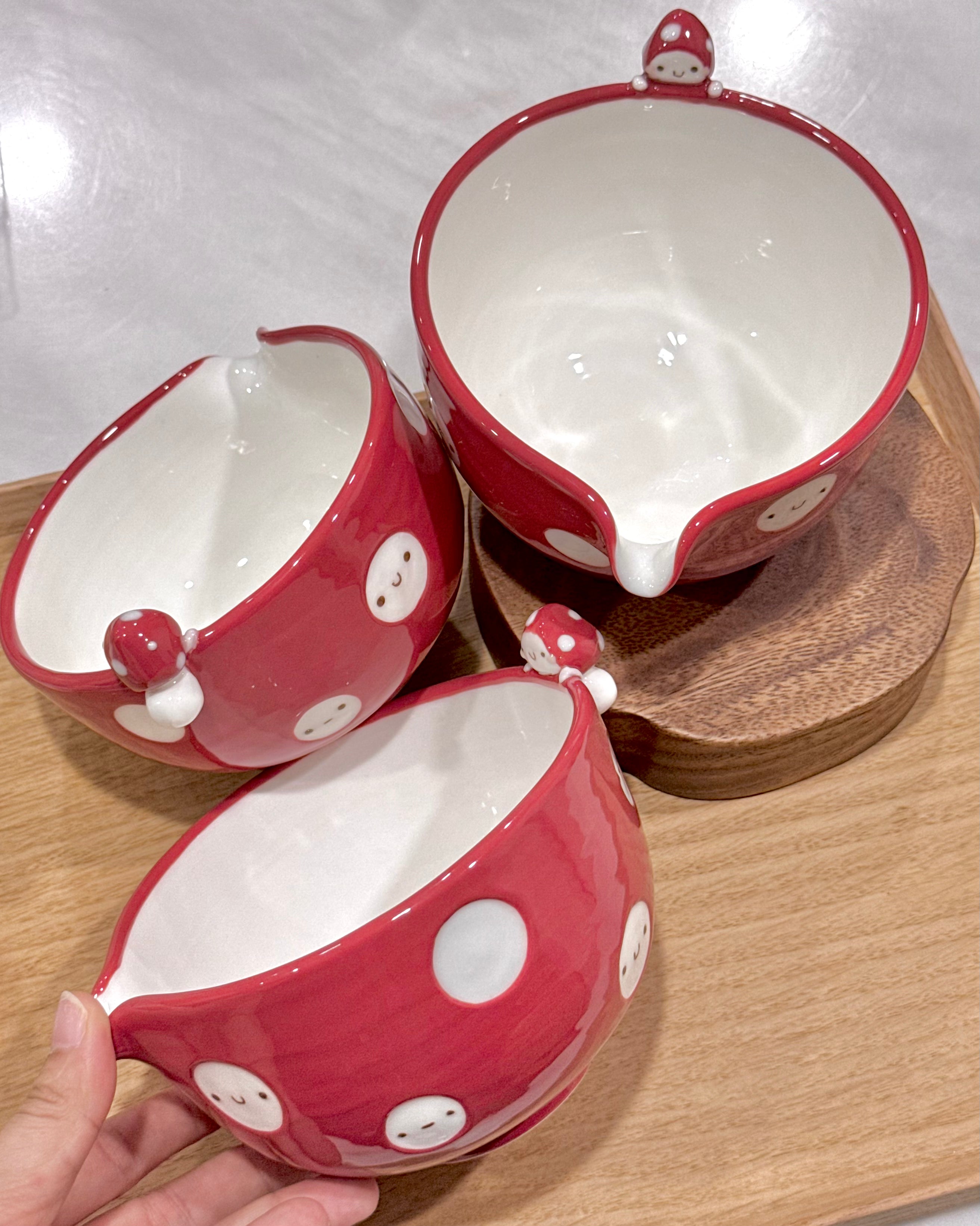 MUSHROOM ,Matcha bowl, Chawan - Mid Year Sale❗️