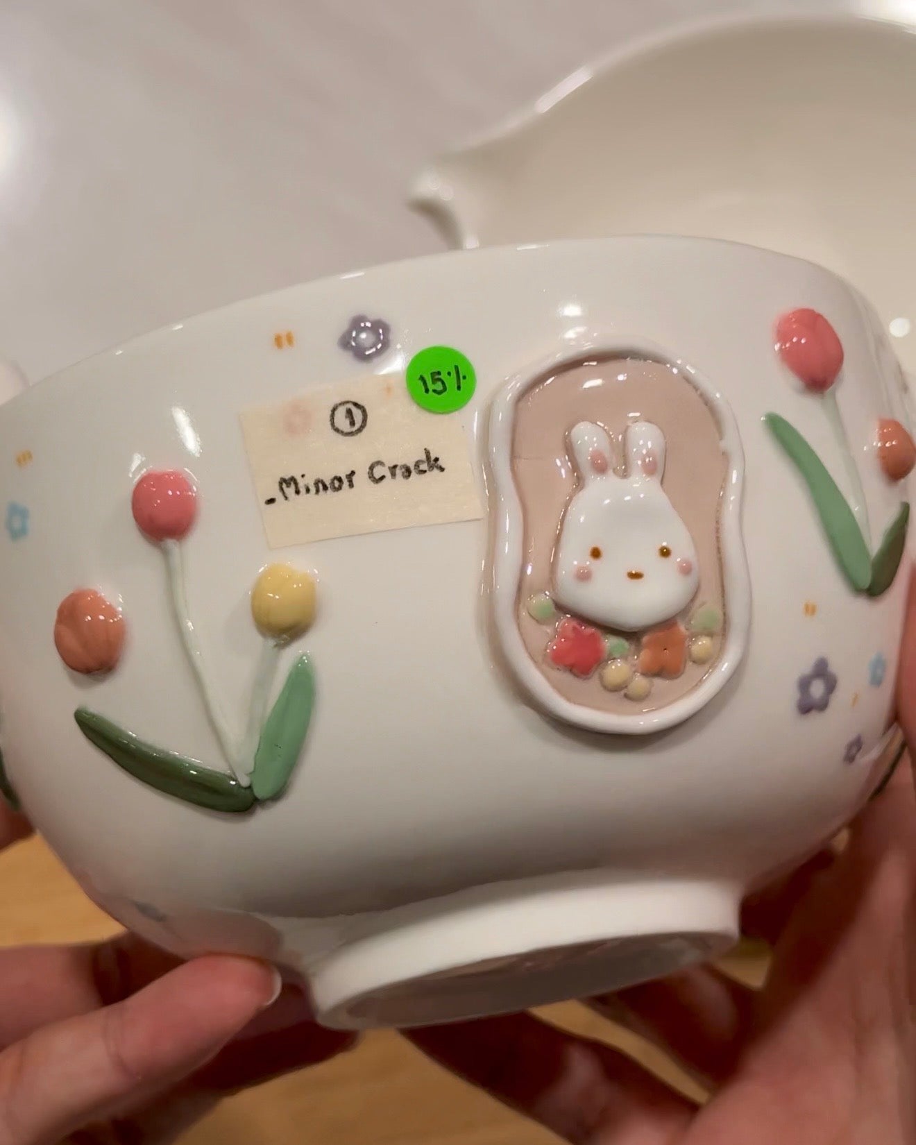 BUNNY TULIP ,Matcha bowl, Chawan - Mid Year Sale❗️