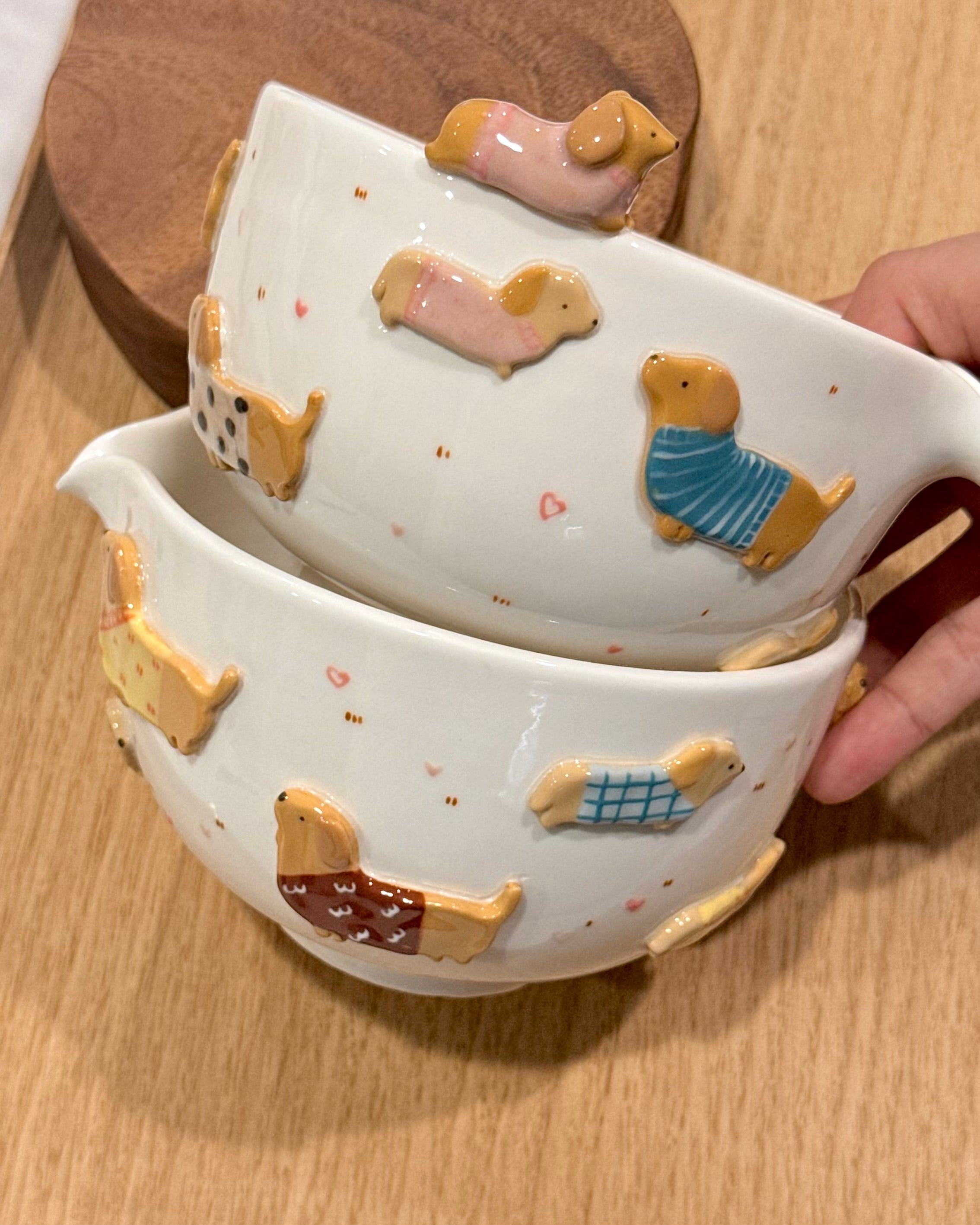 Dachshund, Matcha bowl, Chawan - Mid Year Sale❗️