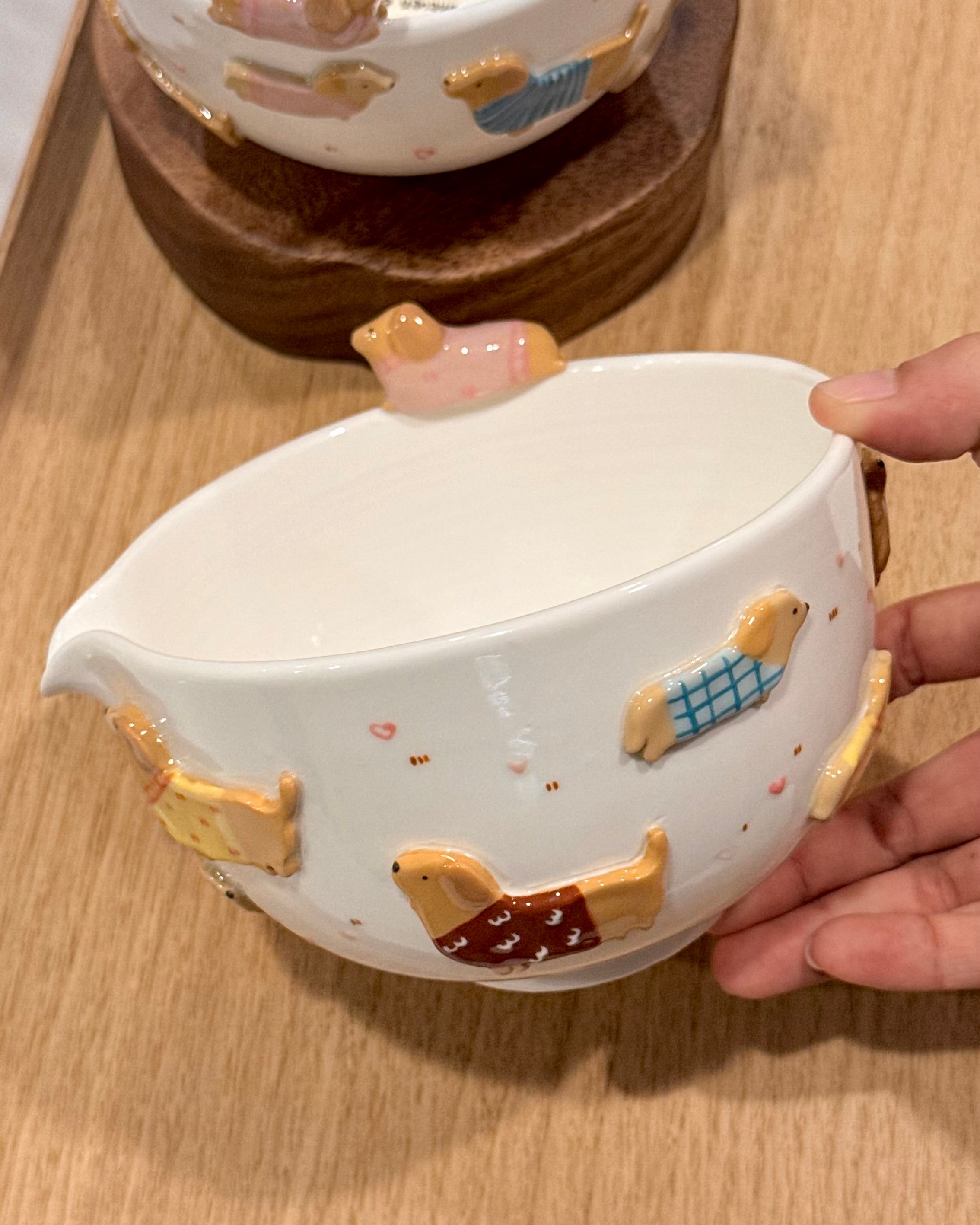 Dachshund, Matcha bowl, Chawan - Mid Year Sale❗️