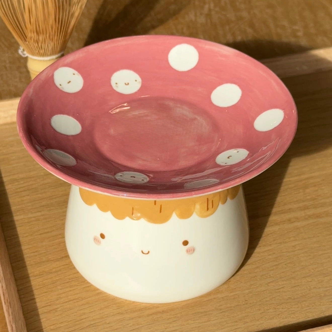 ✨Mid year sale : Mushroom Cup with Matching Plate 🍄,20% off