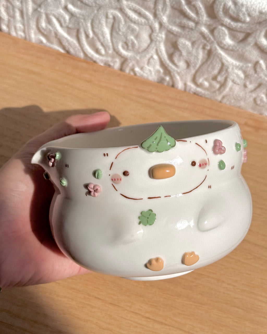 CLOVER DUCK Fluffy Matcha bowl