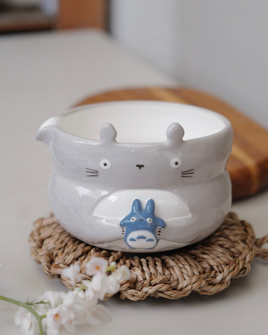 "Preorder" GREY SPIRIT FLUFFY Matcha Bowl-Estimated: OCTOBER