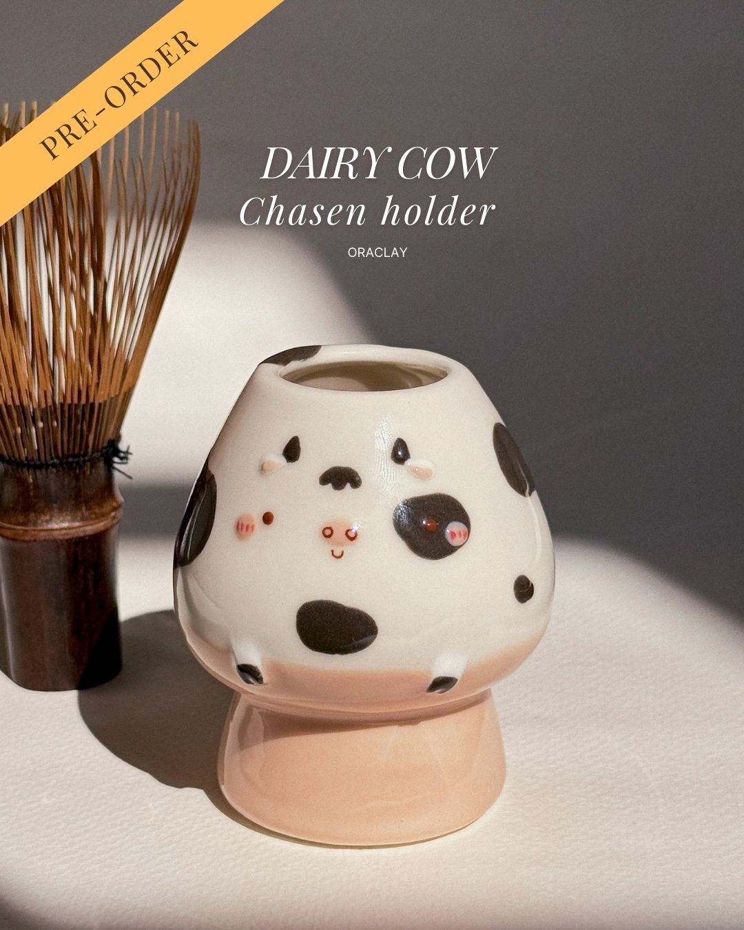 DAIRY COW chasen holder, whisk holder(PRE-ORDER), Estimated Completion: MARCH