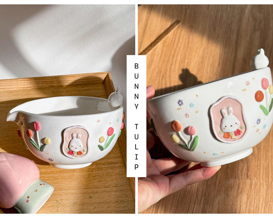 BUNNY TULIP Bowl Collection (PRE-ORDER), Estimated Completion: November