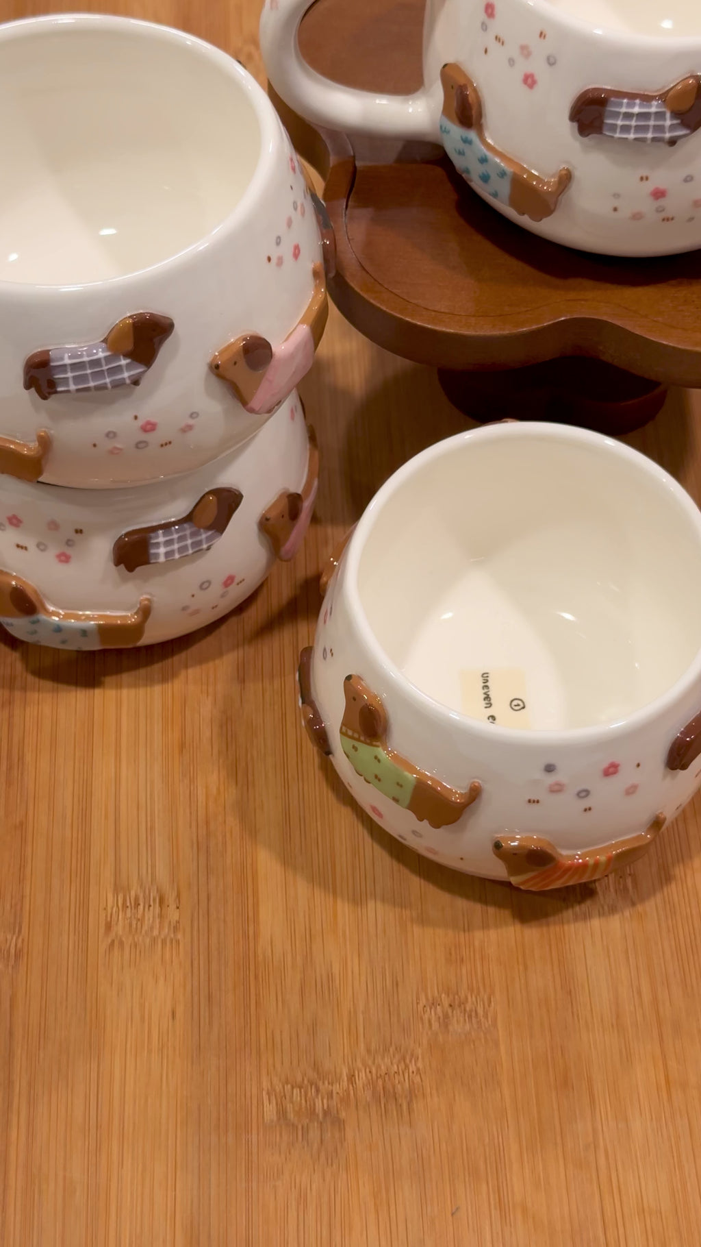 DACHSHUND DARK TONE cup, CHUBBY size cup- Mid Year Sale❗️