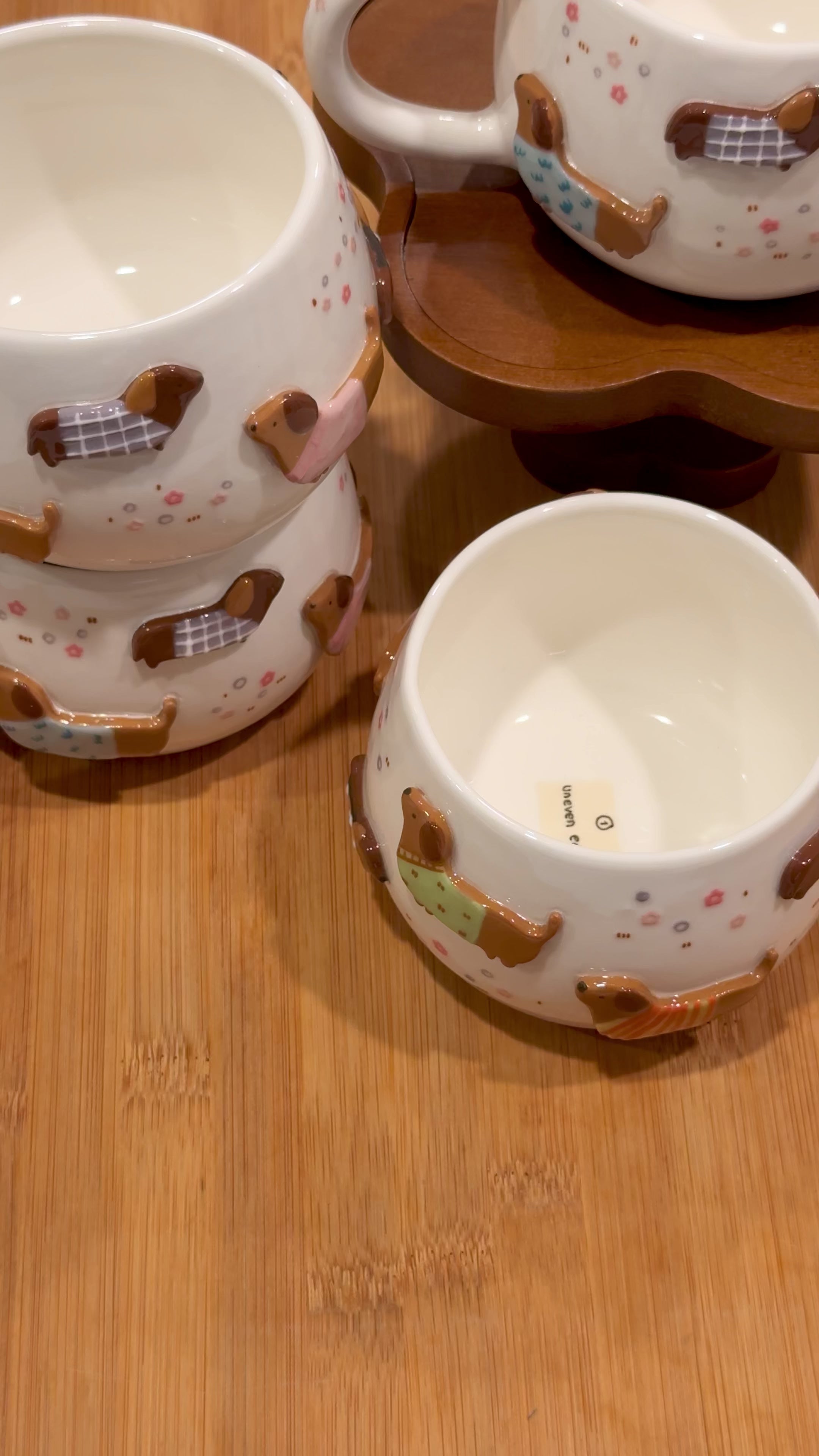 DACHSHUND DARK TONE cup, CHUBBY size cup- Mid Year Sale❗️