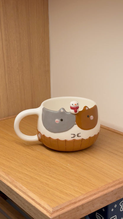 "Preorder of" CATMAS CHRISTMAS cup, CHUBBY size, Estimated Completion: NOV