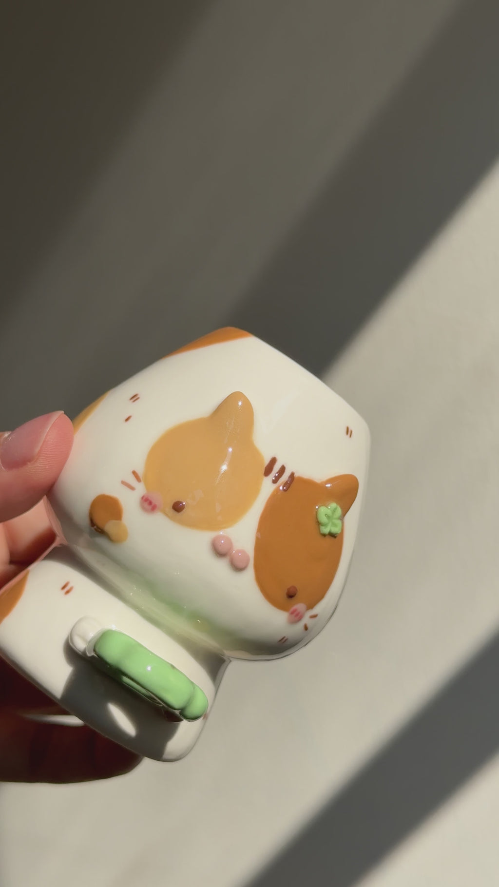 LUCKY CAT chasen holder, whisk holder