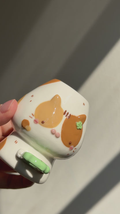 LUCKY CAT chasen holder, whisk holder