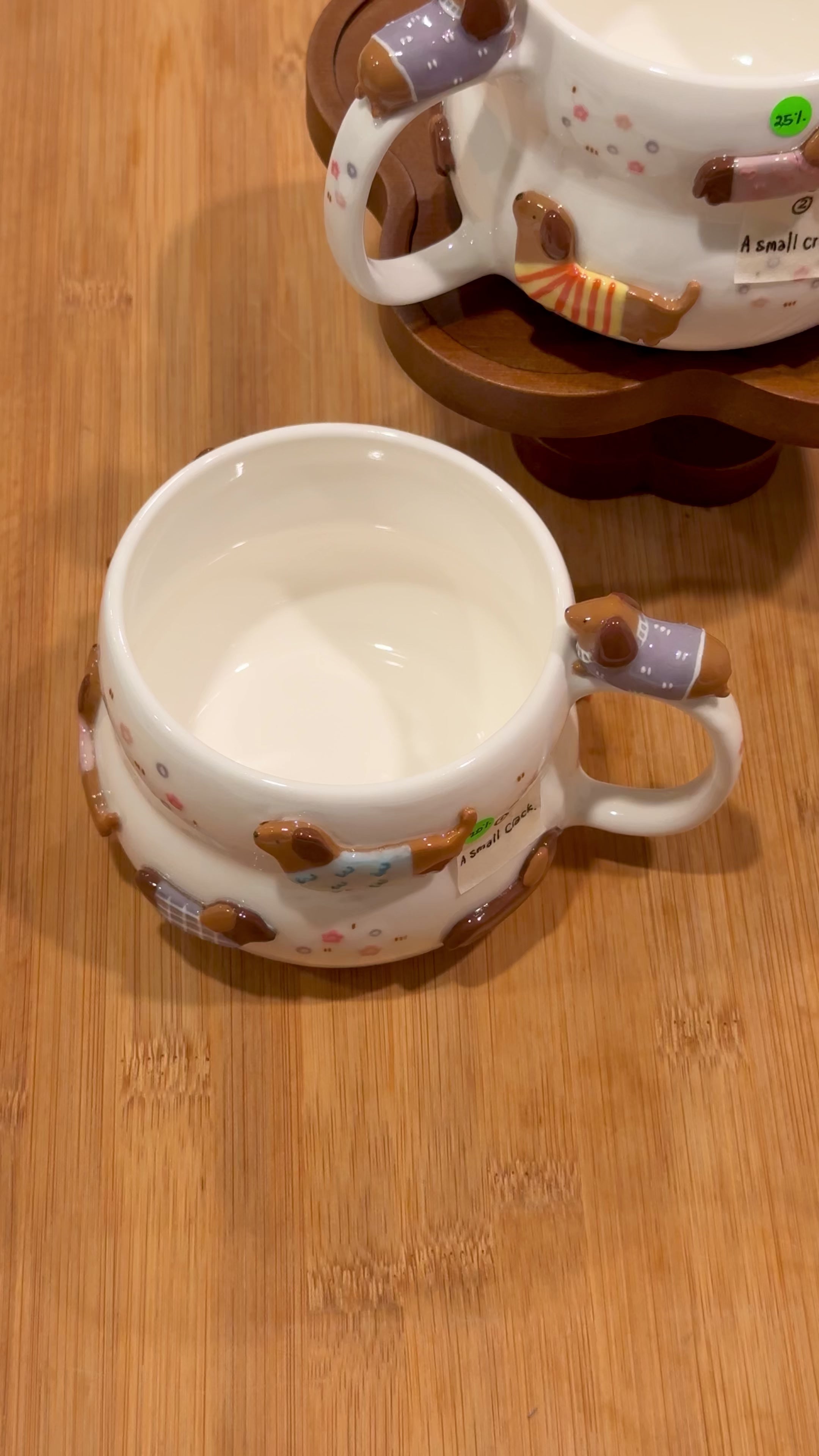 DACHSHUND DARK TONE cup, Fluffy cup- Mid Year Sale❗️