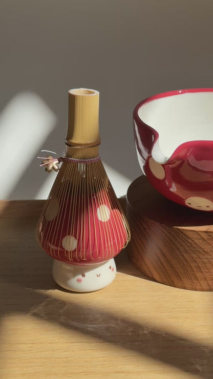 MUSHROOM Matcha bowl, Chawan,(PRE-ORDER), Estimated Completion: September-October