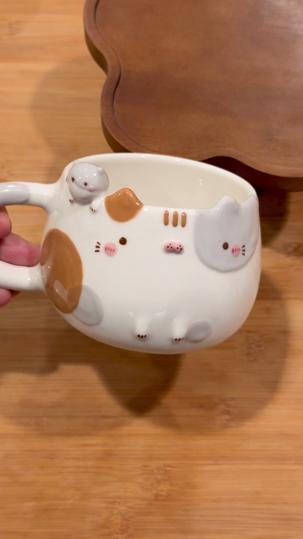 BICOLOR CAT cup, CHUBBY size cup- Mid Year Sale❗️