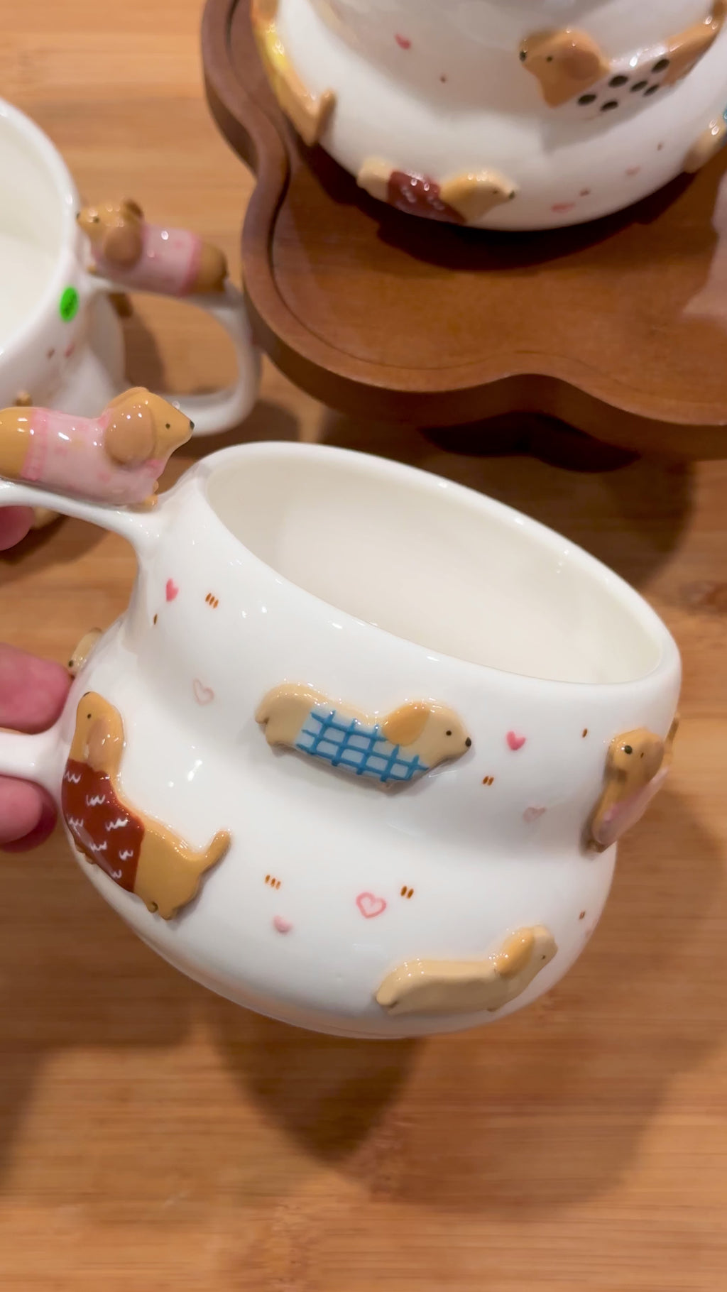 DACHSHUND cup, Fluffy cup- Mid Year Sale❗️