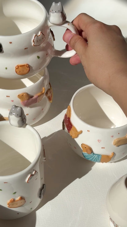 CAT cup Fluffy size (PRE-ORDER), Estimated Completion: November
