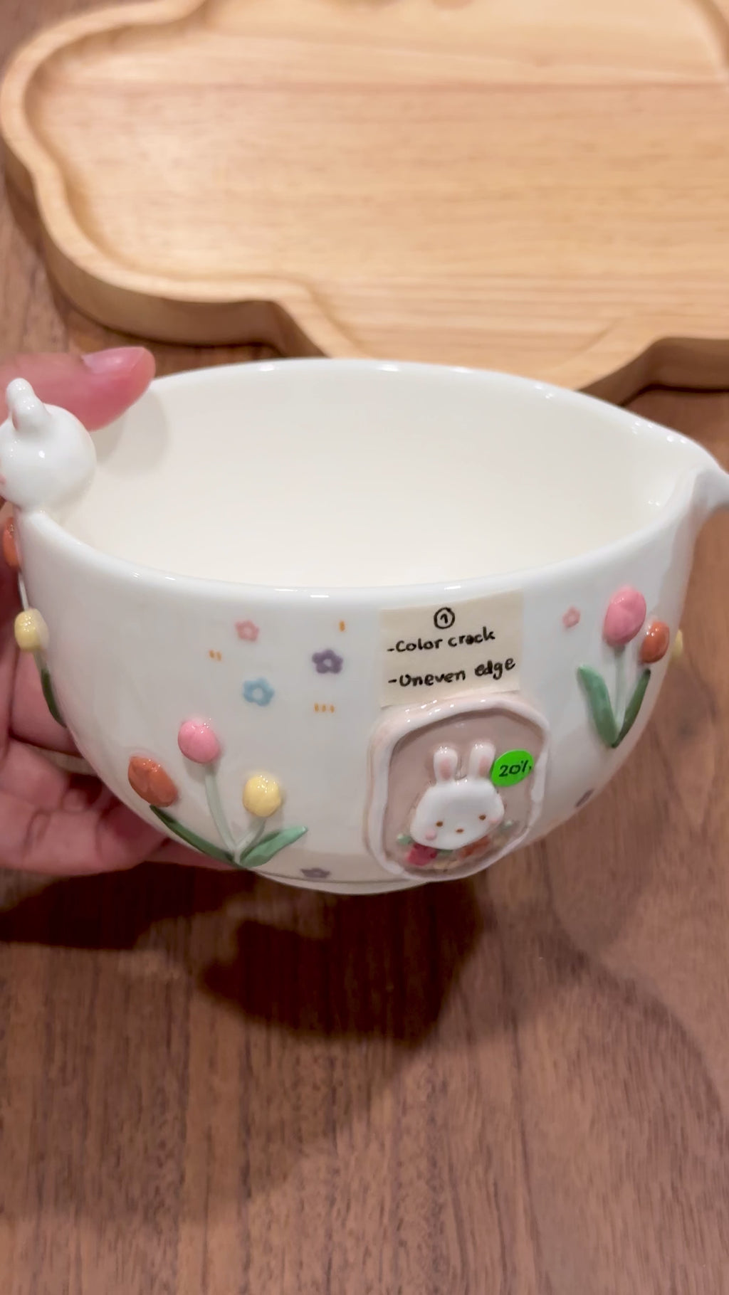 BUNNY TULIP Matcha Bowl, Chawan - Mid Year Sale❗️
